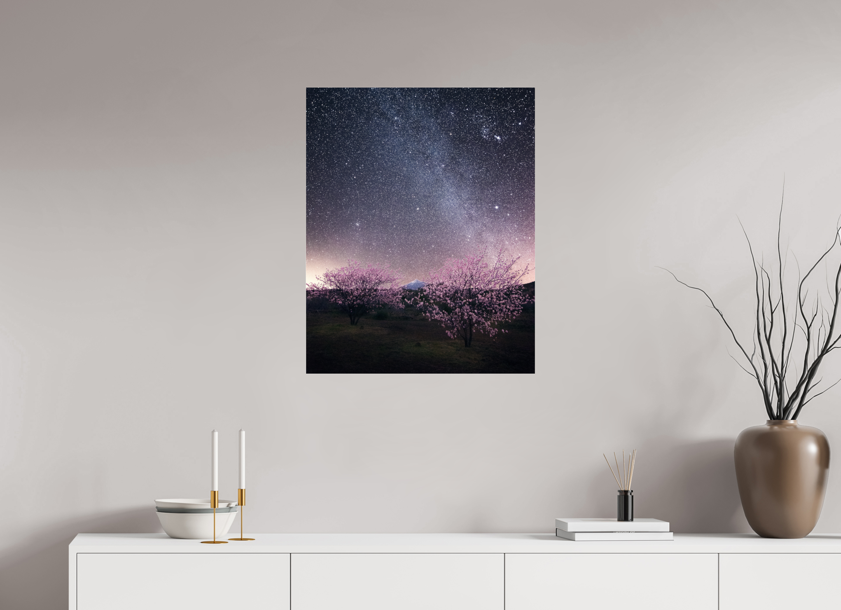 60 x 75 cm, Shot by Nau — Metacrilato brillante Bajo las estrellas