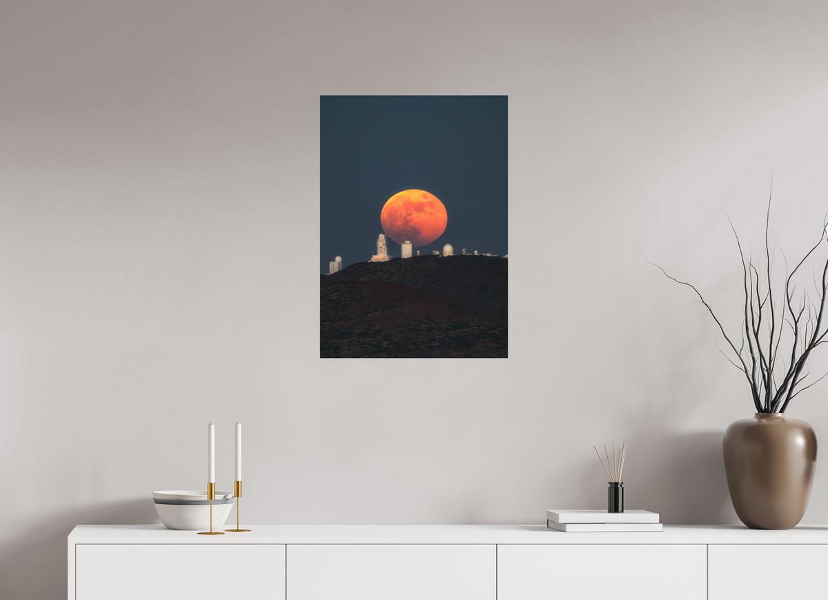 50 x 70 cm, Shot by Nau — Aluminio Dibond mate Umbral rojo — 50 × 70 cm