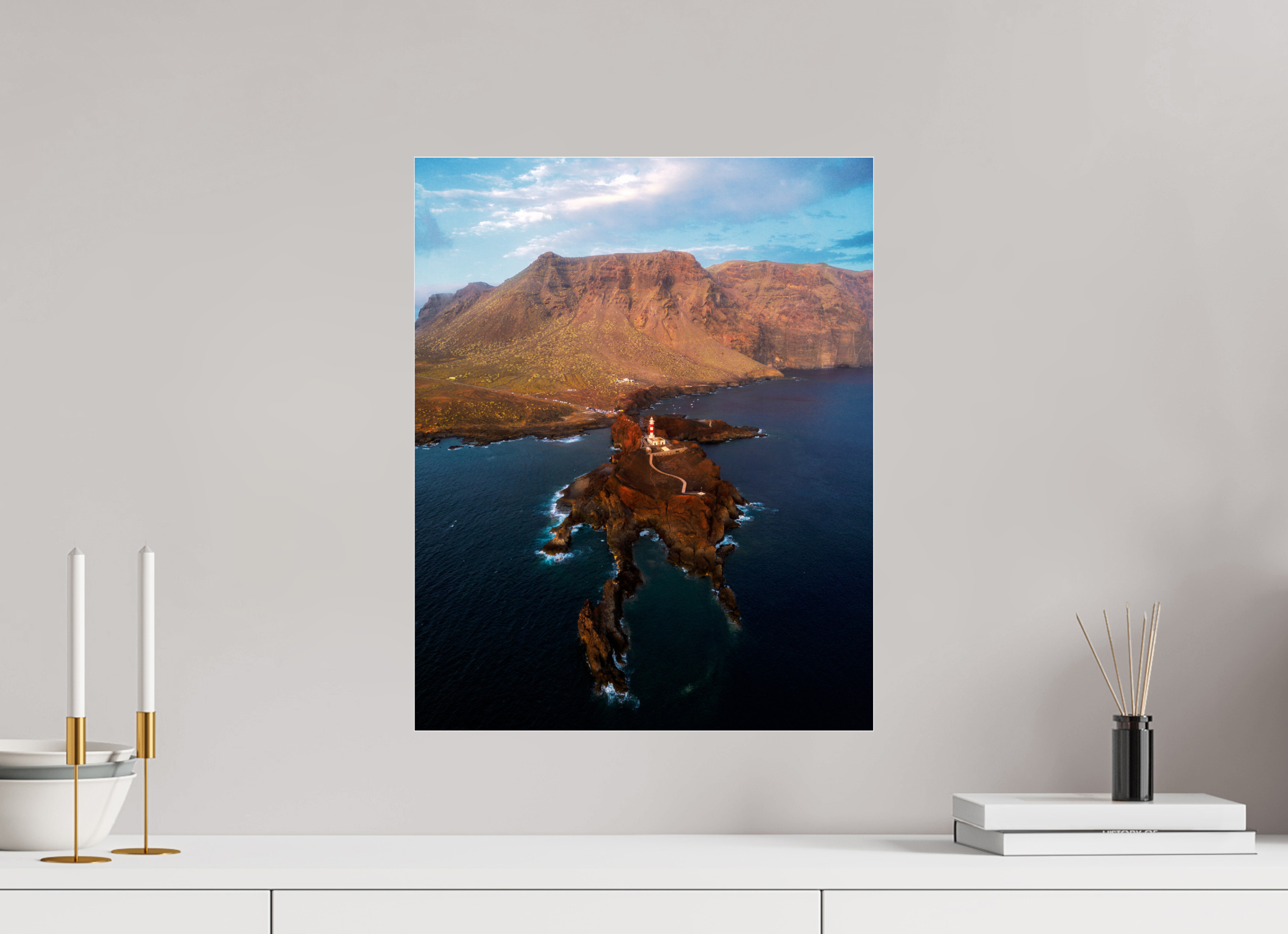 40 x 50 cm, Shot by Nau — Metacrilato brillante Faro del oeste