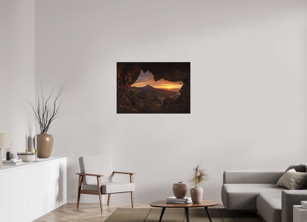 100 x 70 cm, Shot by Nau — Aluminio Dibond mate Ventana al Teide — 70 × 100 cm