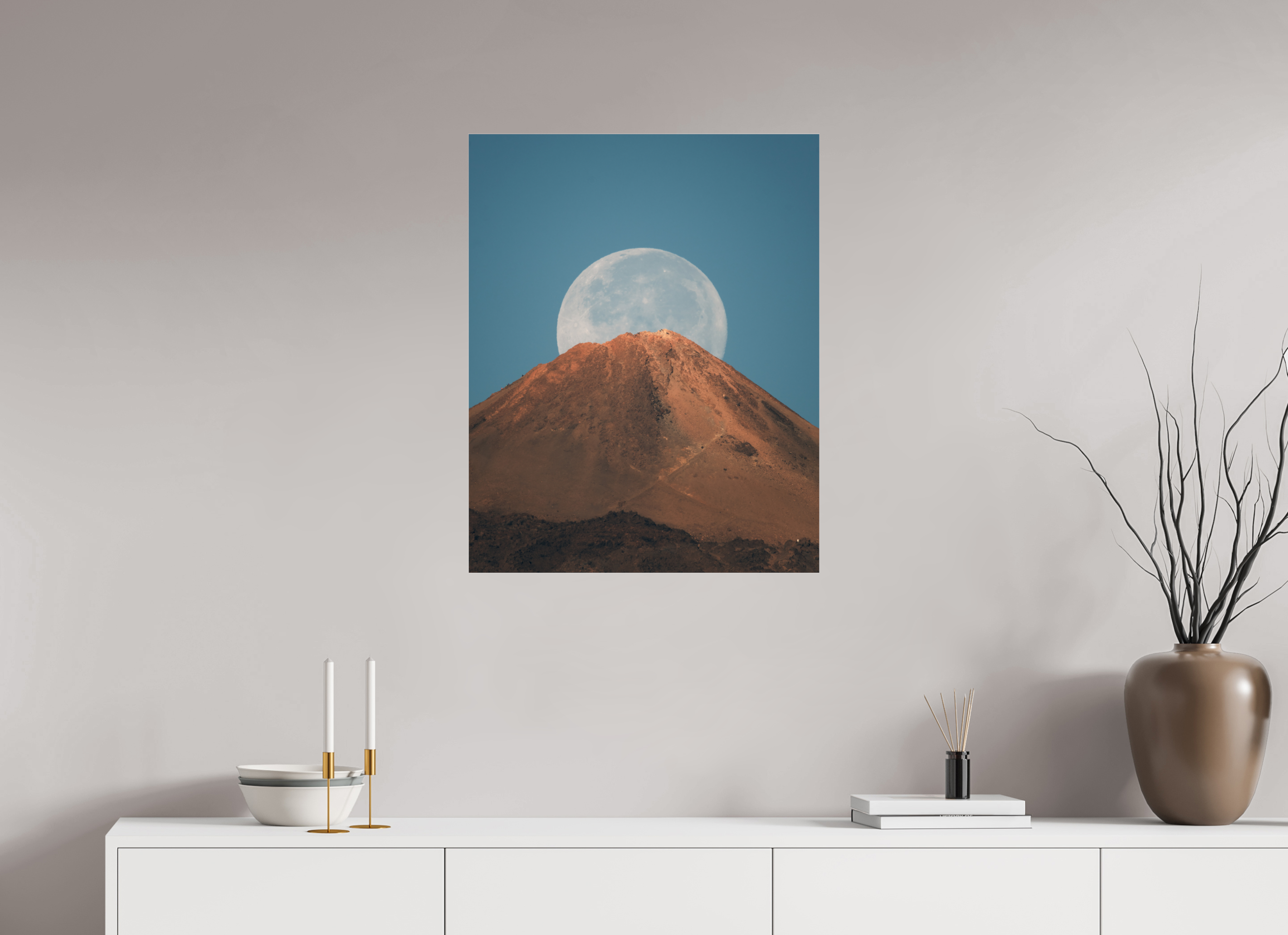 60 x 75 cm, Shot by Nau — Metacrilato brillante Escala lunar