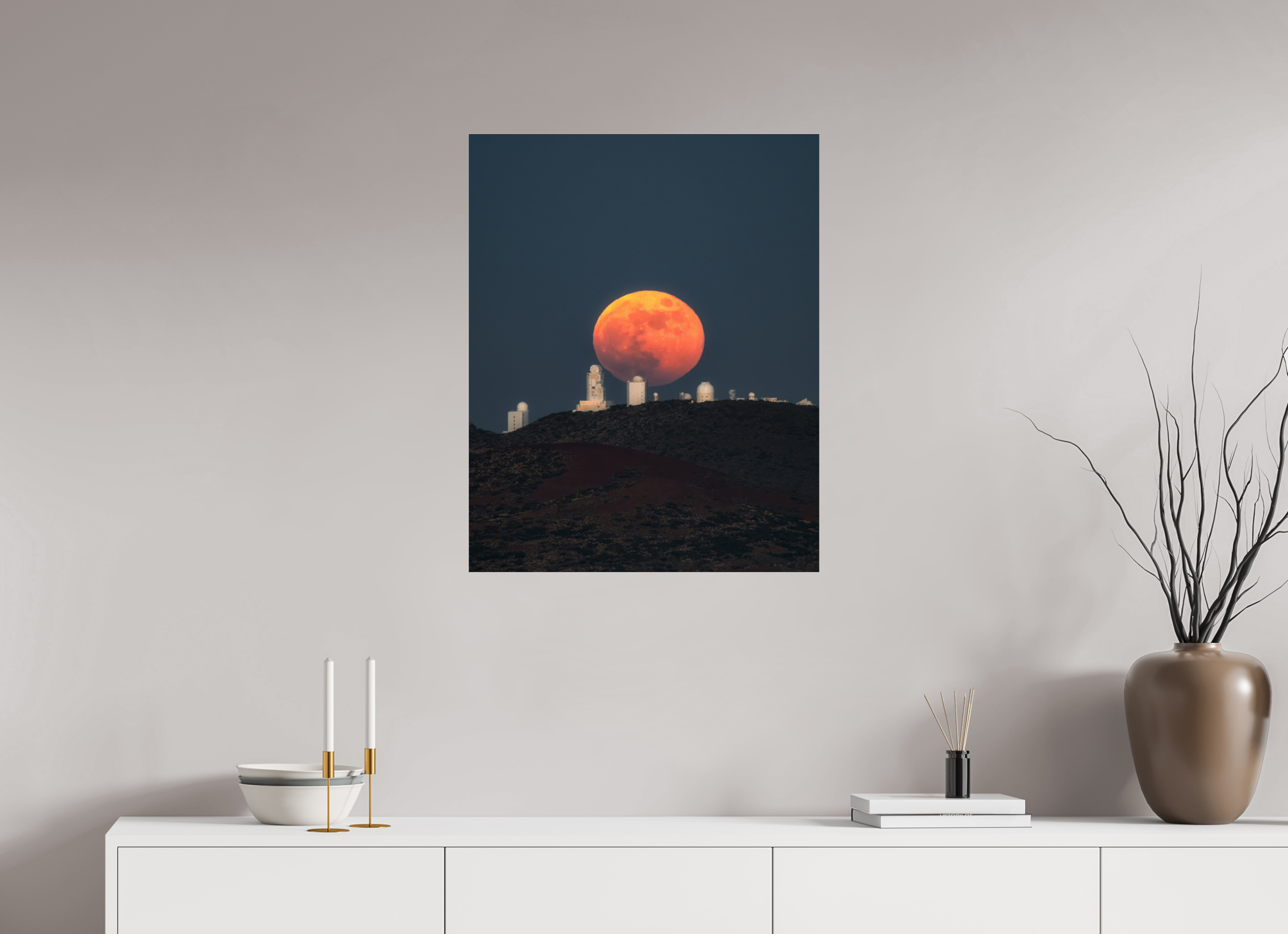 60 x 75 cm, Shot by Nau — Metacrilato brillante Umbral rojo
