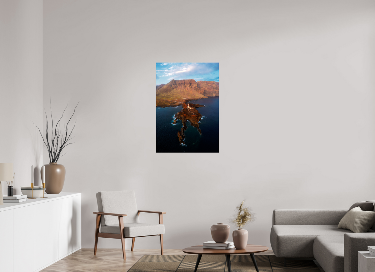 70 x 100 cm, Shot by Nau — Metacrilato brillante Faro del oeste — 70 × 100 cm