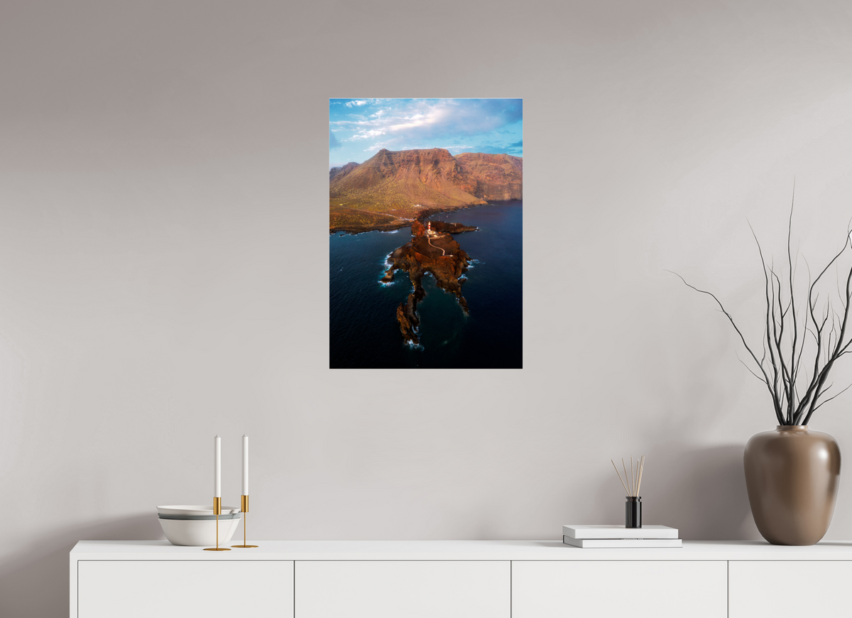 50 x 70 cm, Shot by Nau — Metacrilato brillante Faro del oeste — 50 × 70 cm