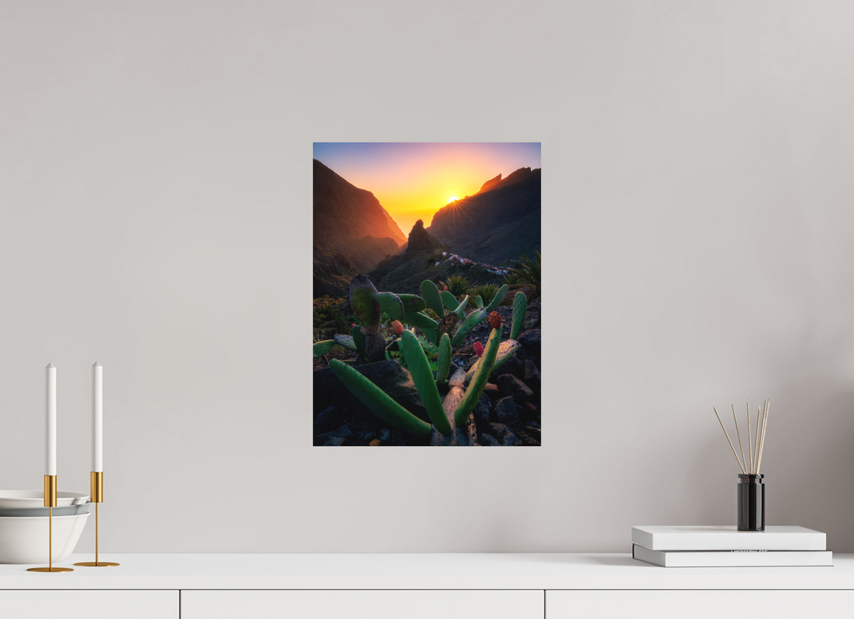 30 x 40 cm, Shot by Nau — Aluminio Dibond mate Última luz en Masca — 30 × 40 cm