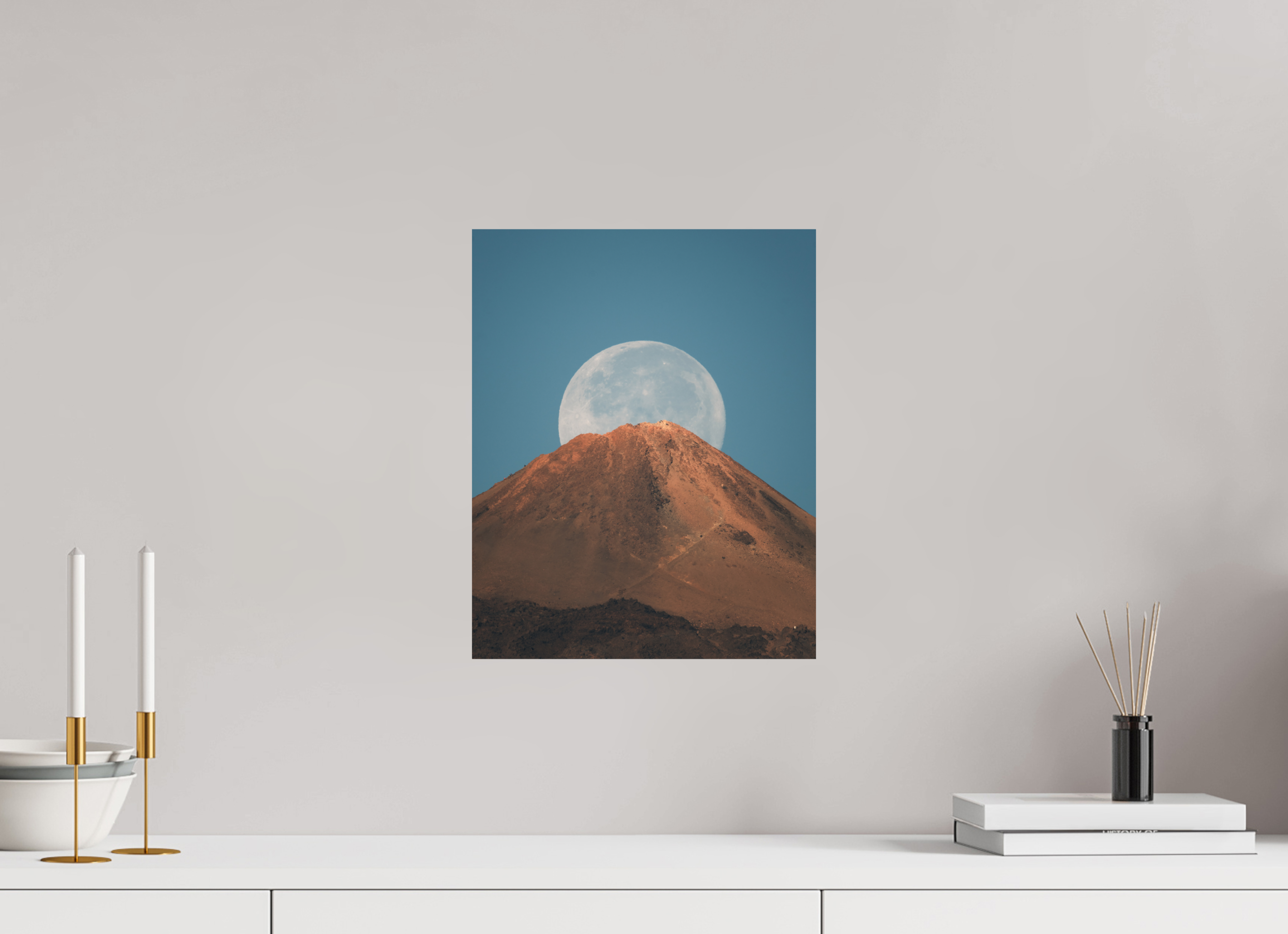 30 x 37,5 cm, Shot by Nau — Aluminio Dibond mate Escala lunar