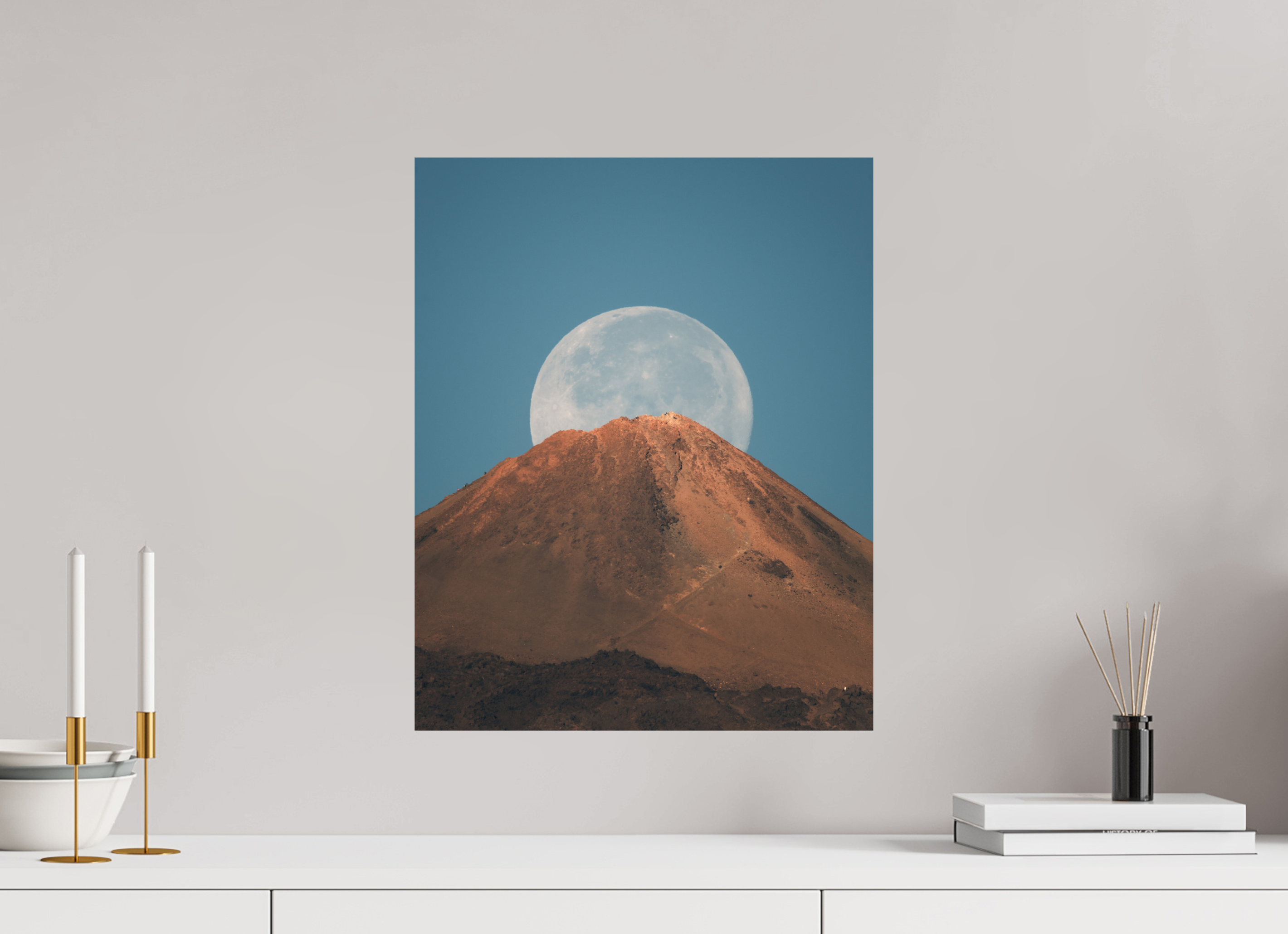 40 x 50 cm, Shot by Nau — Aluminio Dibond mate Escala lunar