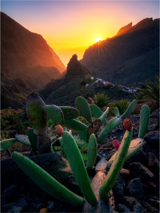Main image Última luz en Masca — 30 × 40 cm