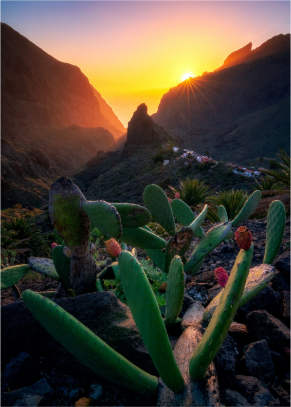 Main image Última luz en Masca — 50 × 70 cm