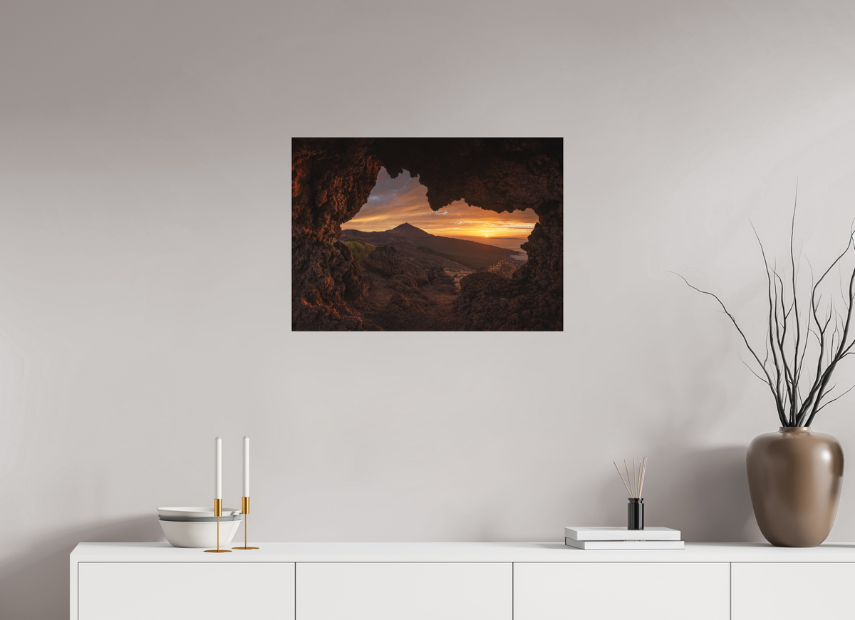 70 x 50 cm, Shot by Nau — Aluminio Dibond mate Ventana al Teide — 50 × 70 cm