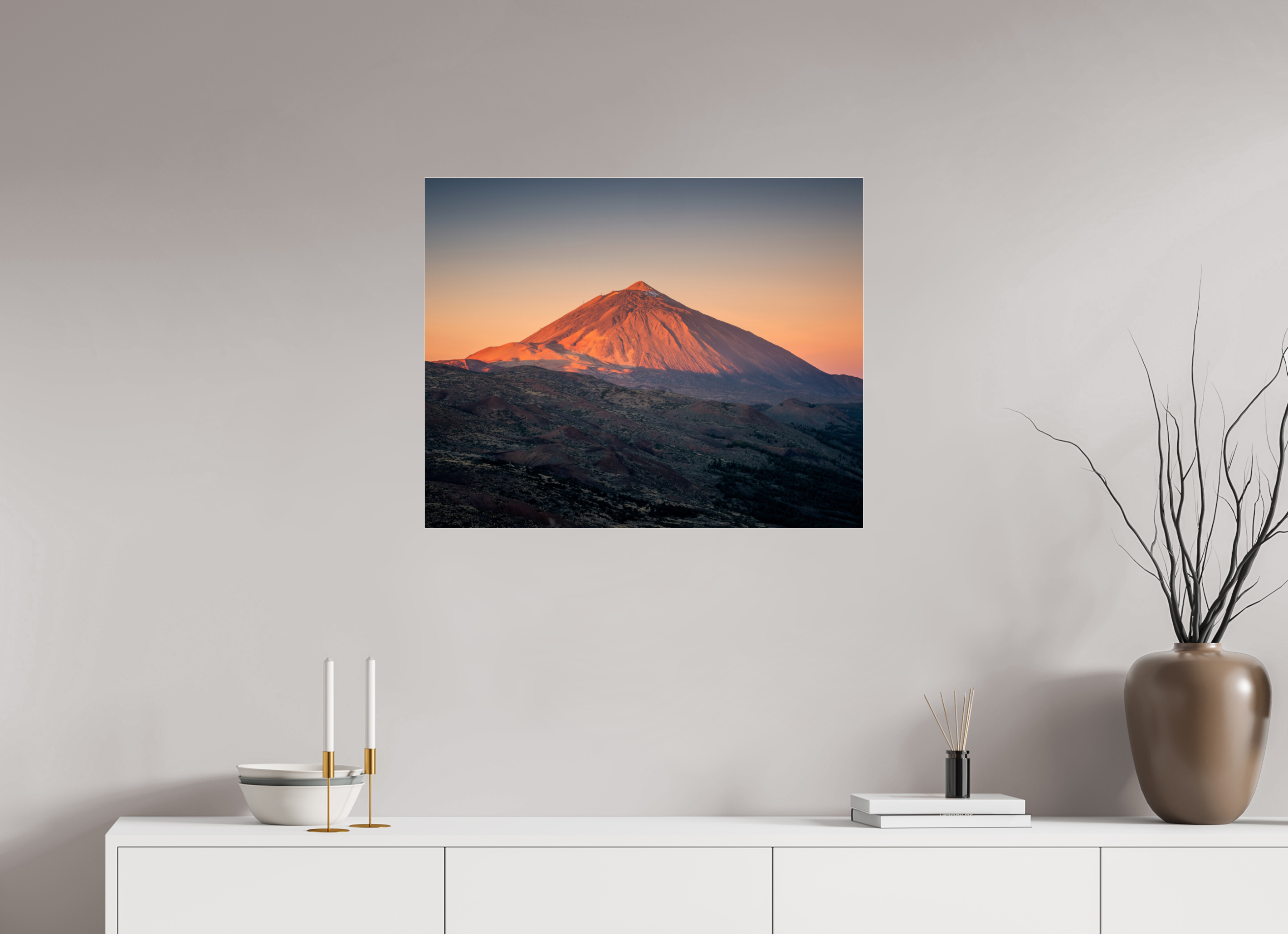 75 x 60 cm, Shot by Nau — Metacrilato brillante La hora roja