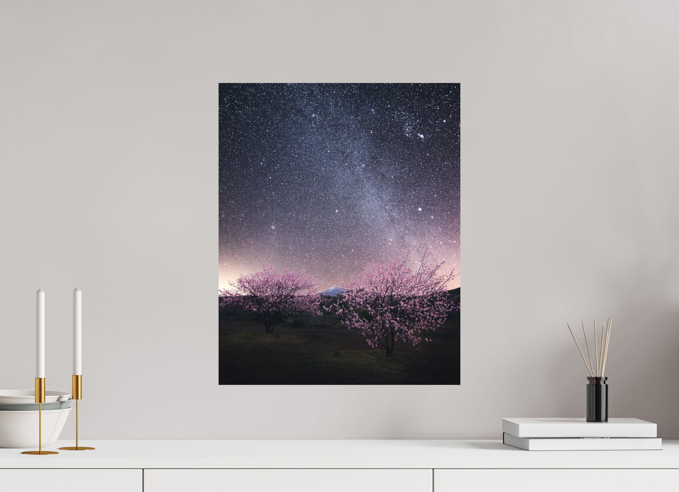 40 x 50 cm, Shot by Nau — Aluminio Dibond mate Bajo las estrellas