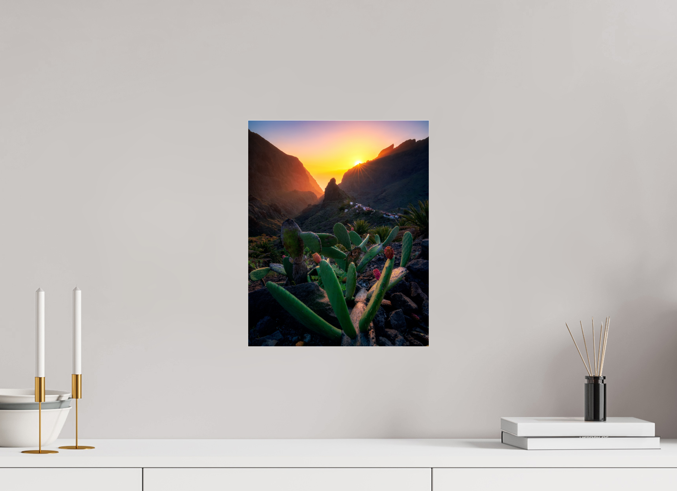 30 x 37,5 cm, Shot by Nau — Metacrilato brillante Última luz en Masca