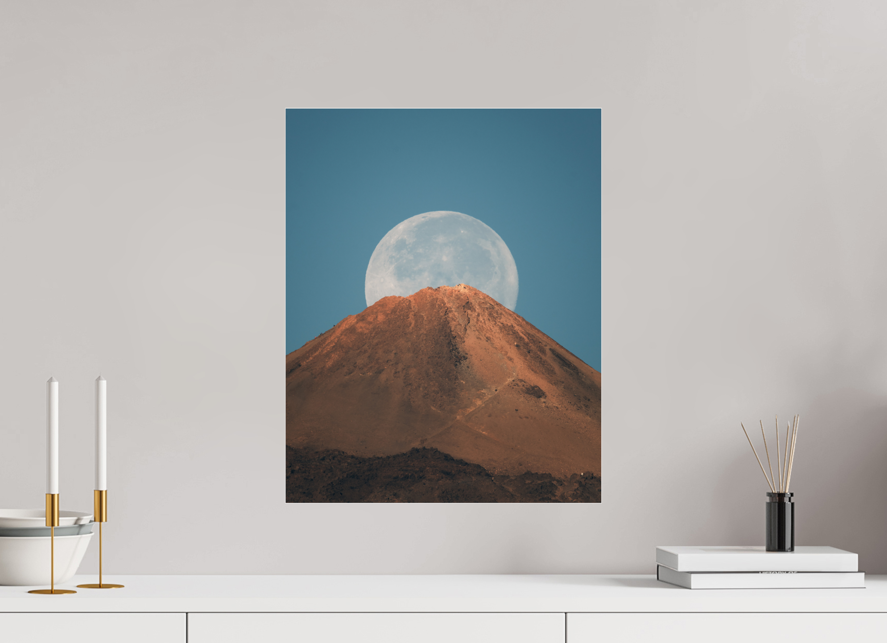 40 x 50 cm, Shot by Nau — Metacrilato brillante Escala lunar