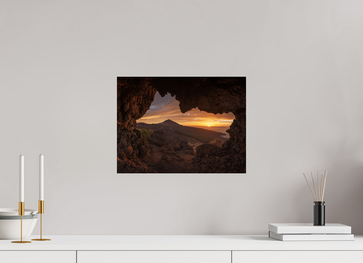 40 x 30 cm, Shot by Nau — Metacrilato brillante Ventana al Teide — 30 × 40 cm