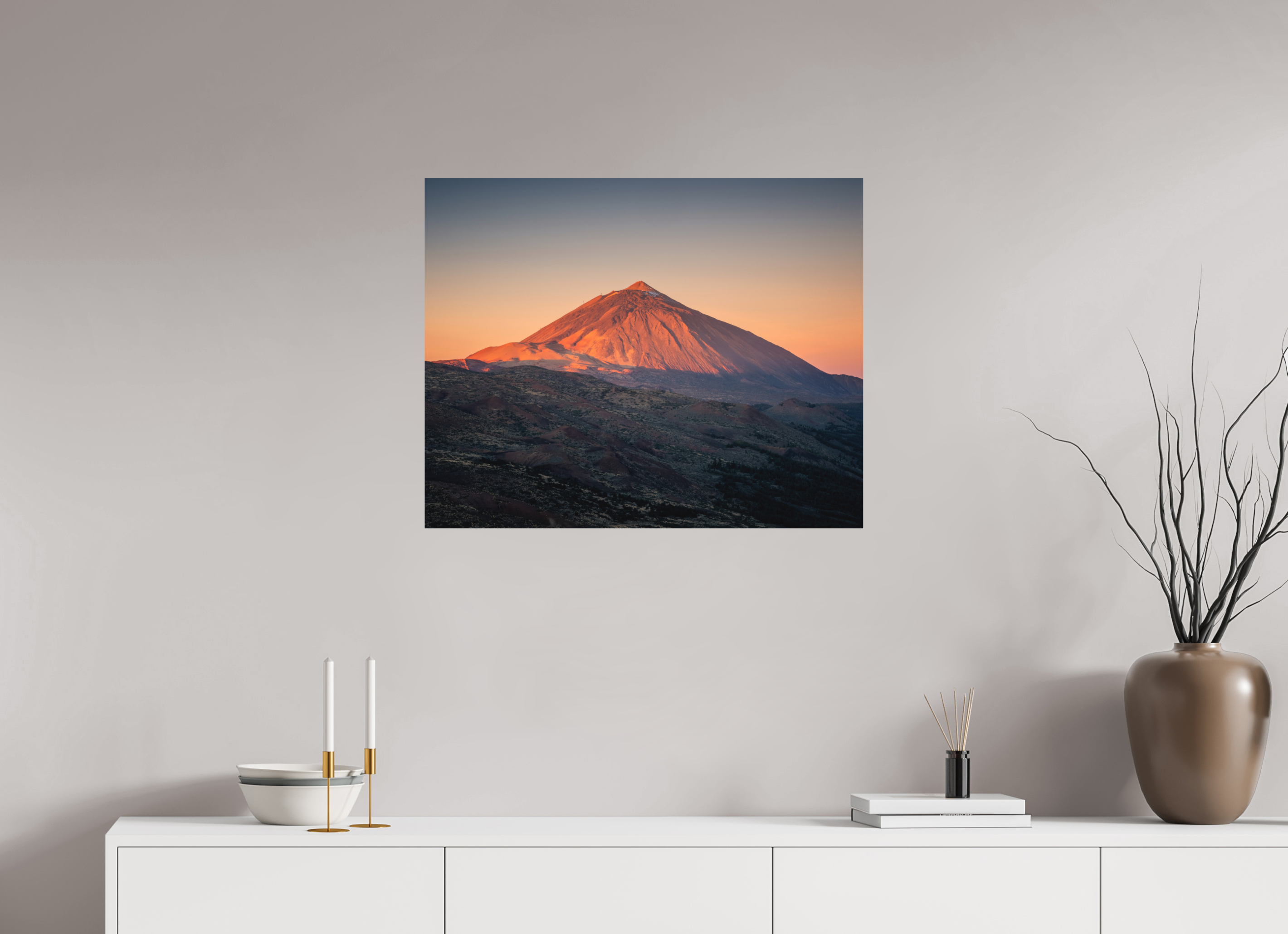 75 x 60 cm, Shot by Nau — Aluminio Dibond mate La hora roja