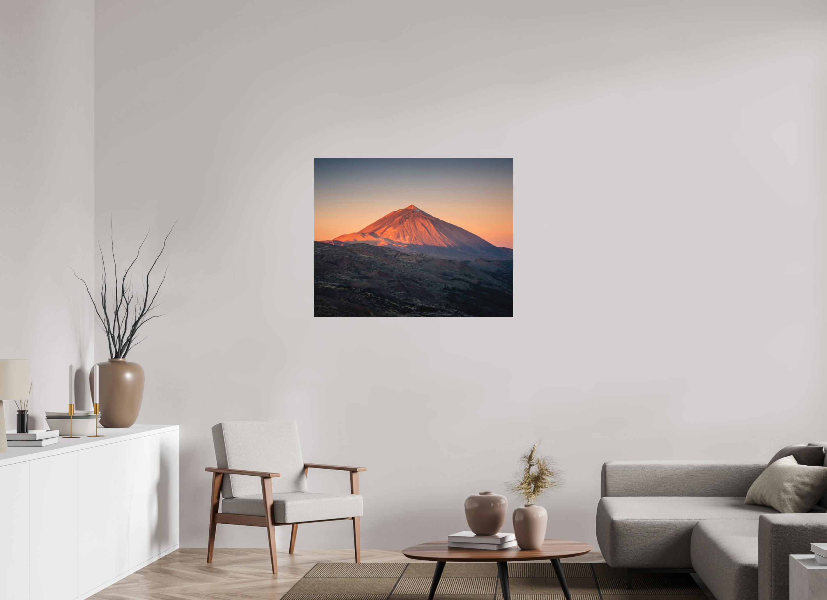 100 x 80 cm, Shot by Nau — Aluminio Dibond mate La hora roja