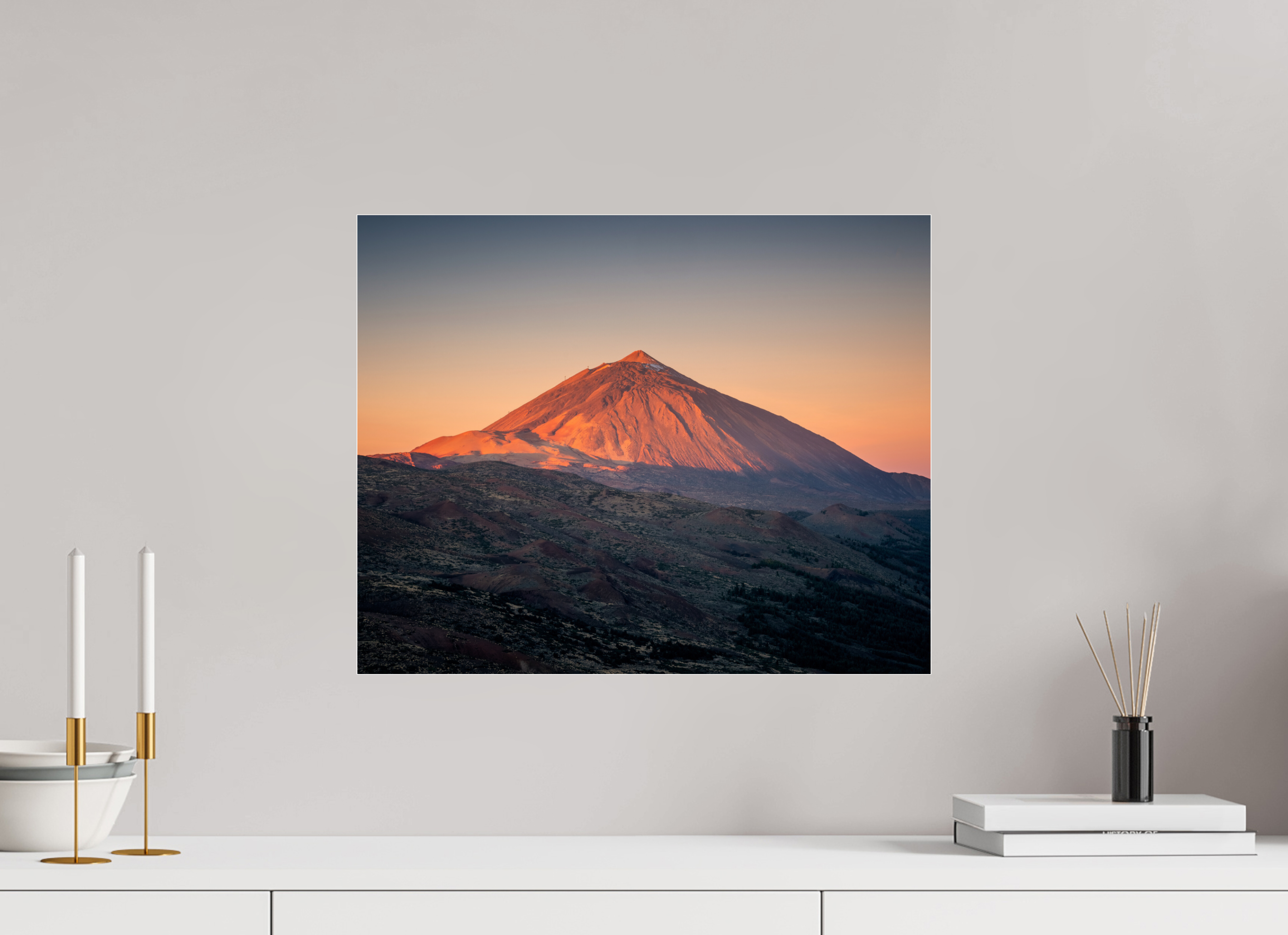 50 x 40 cm, Shot by Nau — Metacrilato brillante La hora roja